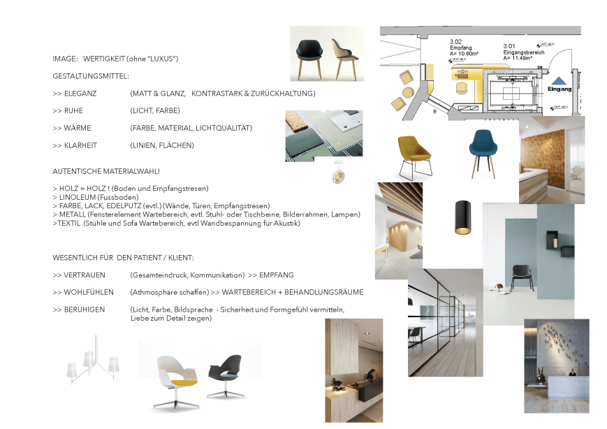 Farbkonzept Praxis C. Walter